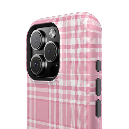 Impact-Resistant Phone Case - Easter Plaid Pink