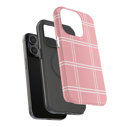 Impact-Resistant Phone Case -Girly Plaid