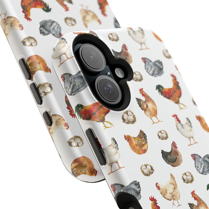 Impact-Resistant Phone Case - Chicken Love