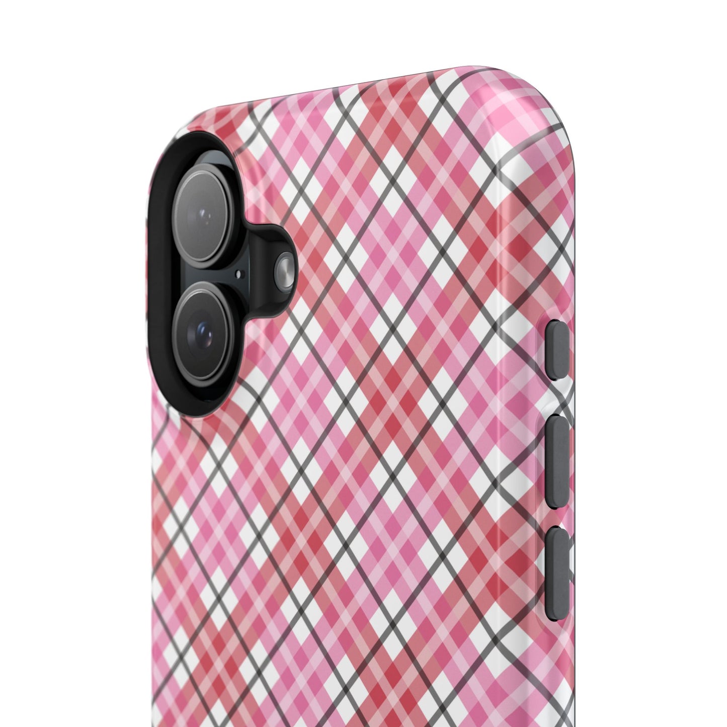 Impact-Resistant Phone Case - Valentine Plaid