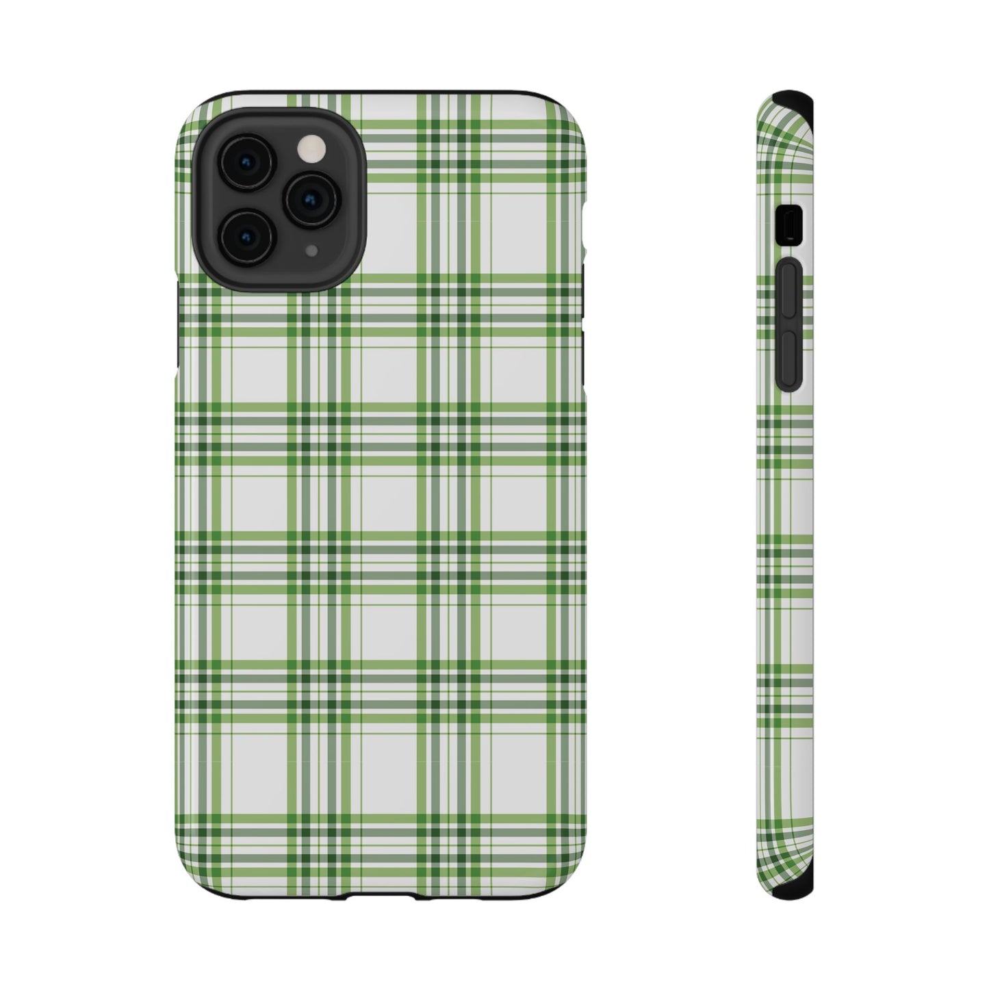 Impact-Resistant Phone Case -St. Patrick's Day Plaid