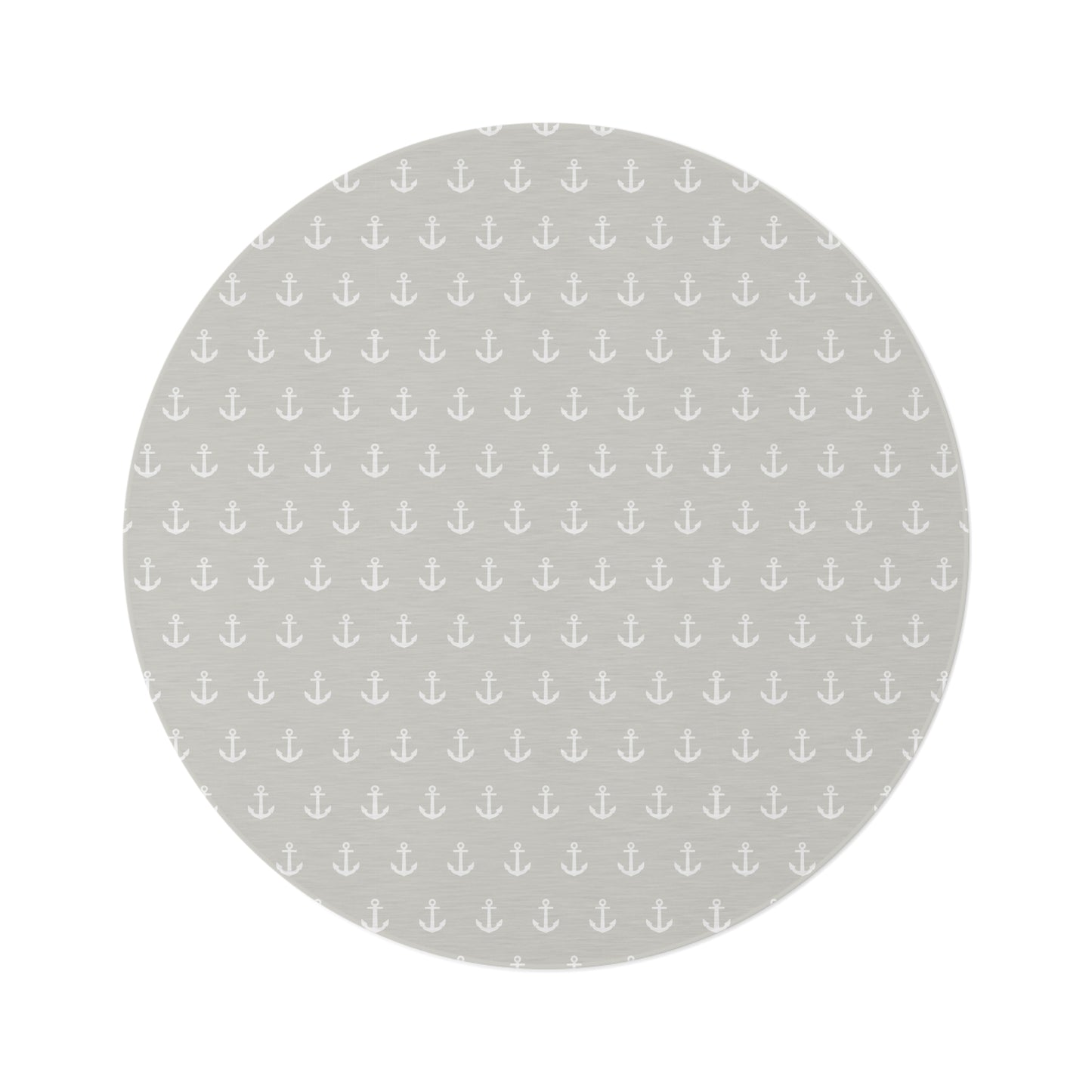 Round Rug Beach Baby Anchors Neutral