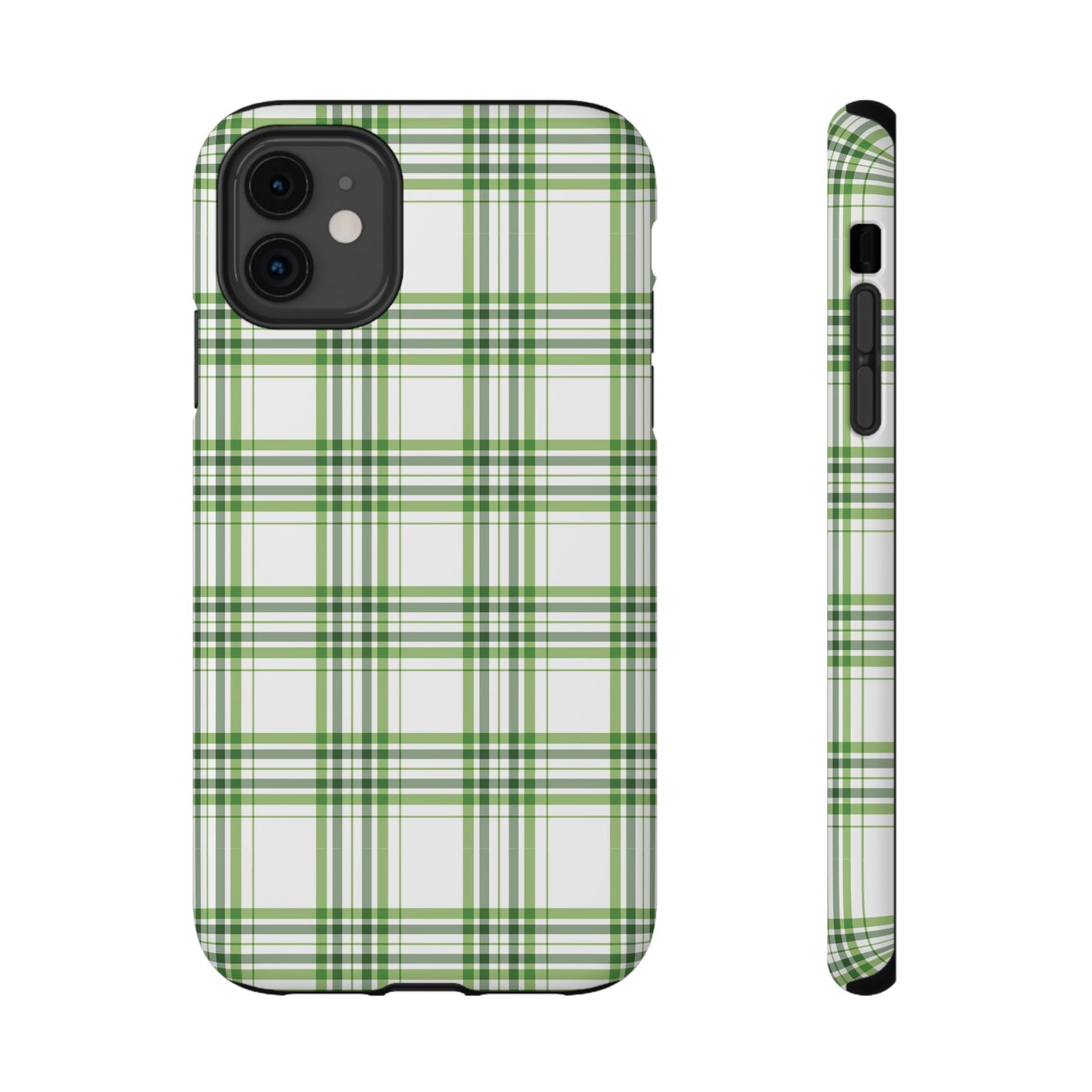 Impact-Resistant Phone Case -St. Patrick's Day Plaid