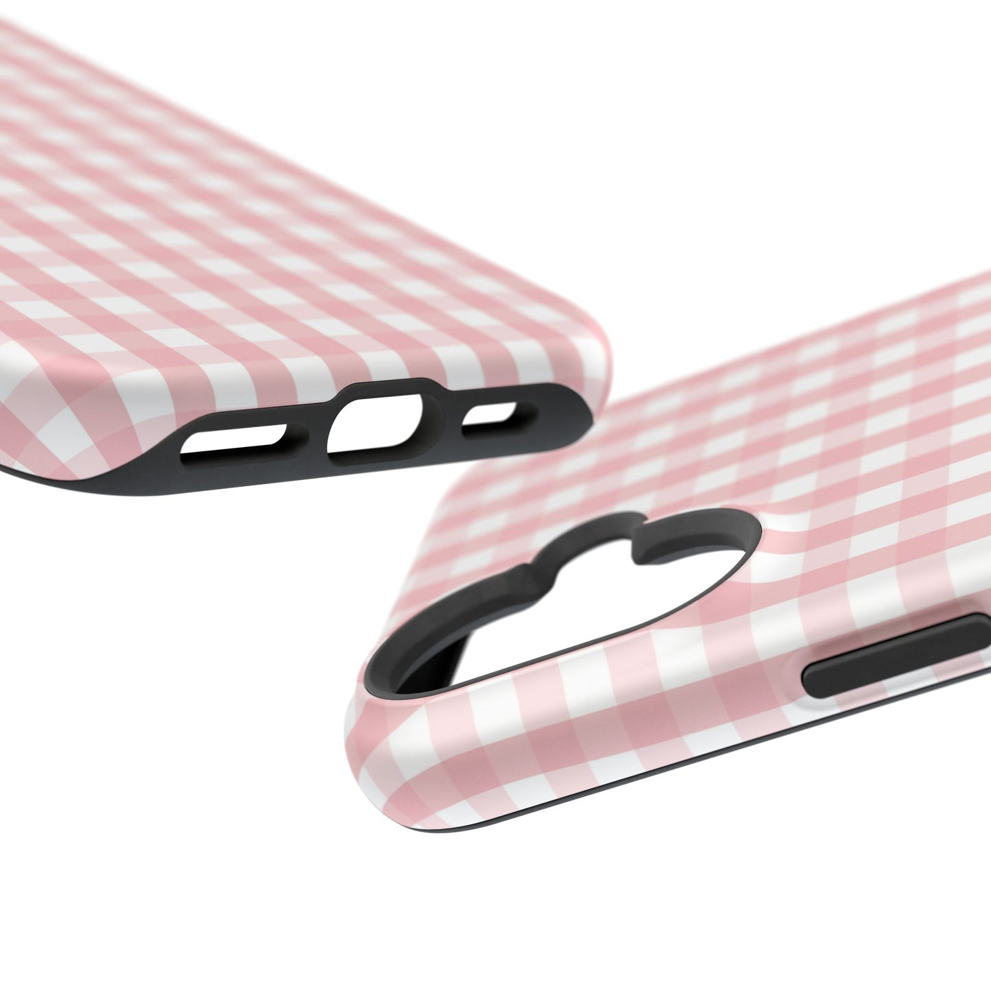 Impact-Resistant Cases -Pink Gingham