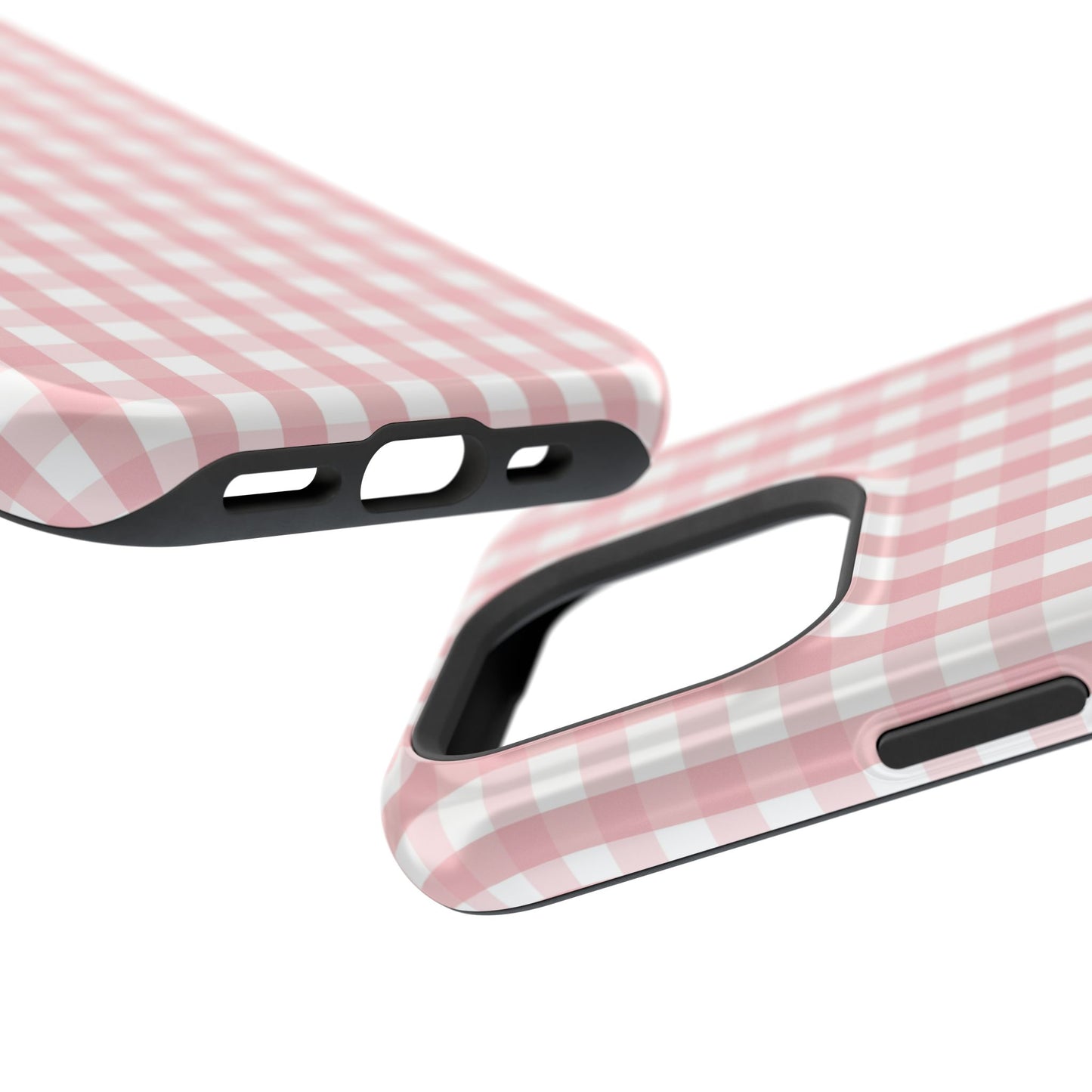 Impact-Resistant Cases -Pink Gingham