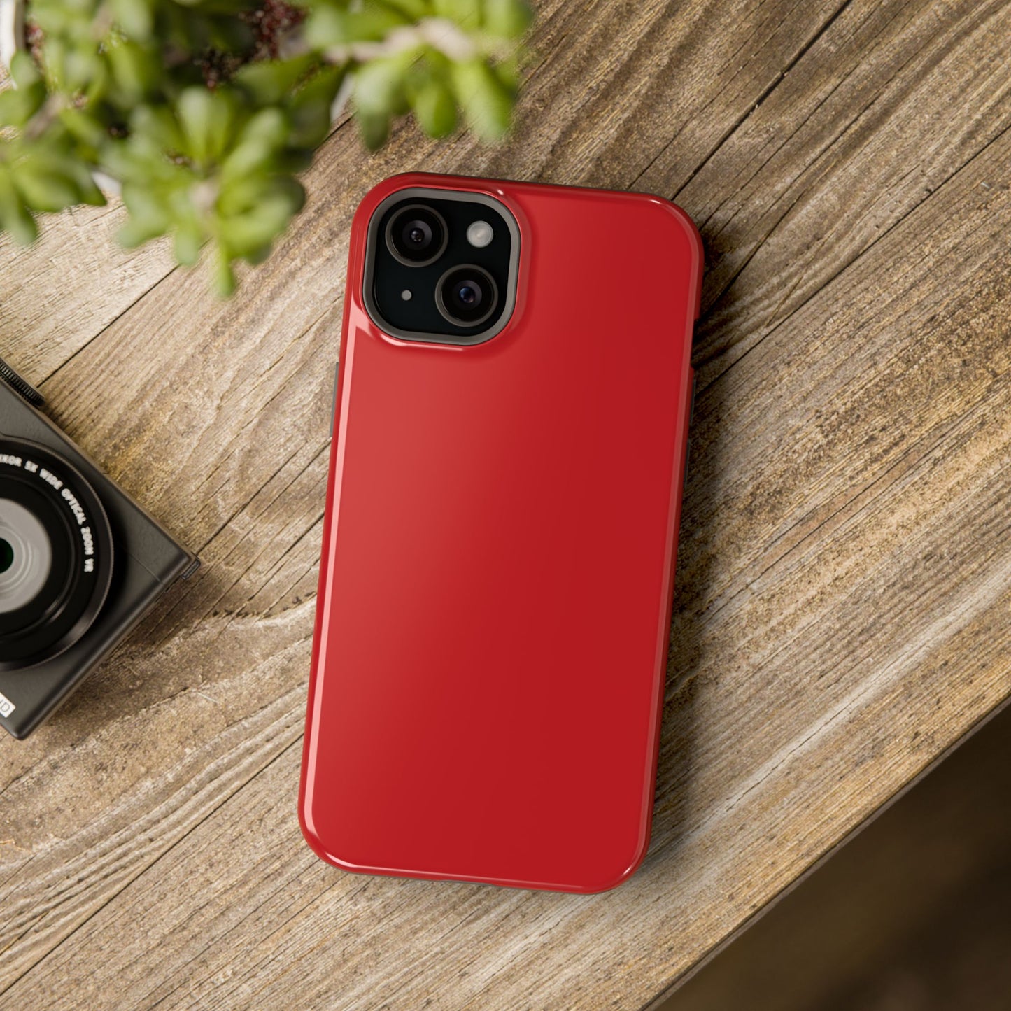 Impact-Resistant Phone Case - Lipstick Red