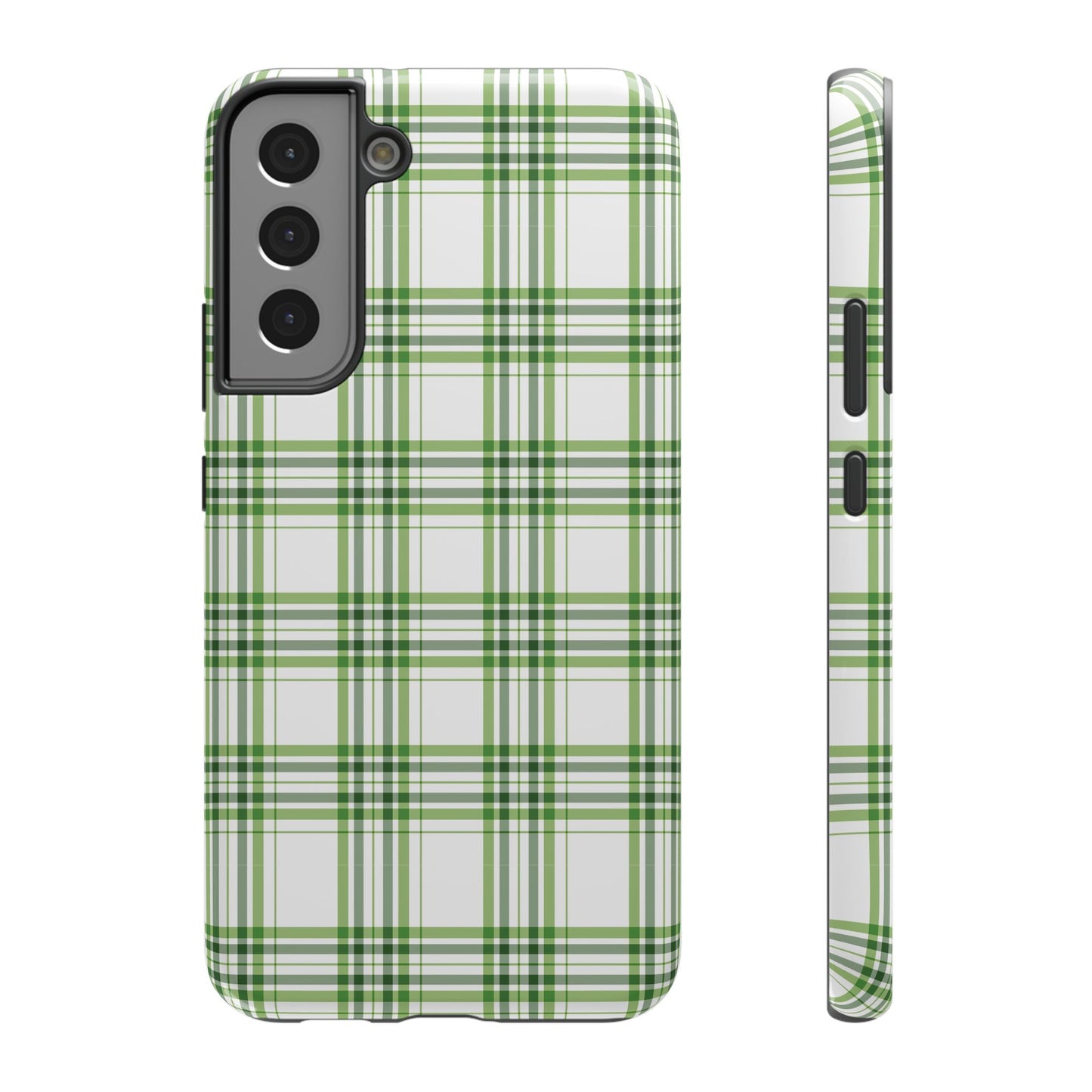 Impact-Resistant Phone Case -St. Patrick's Day Plaid