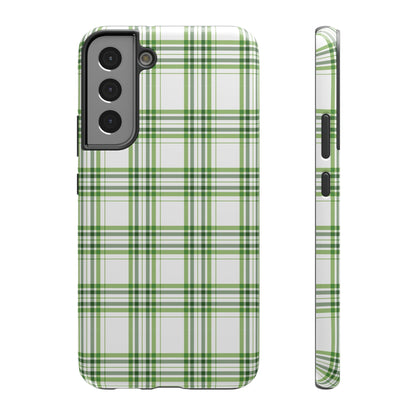 Impact-Resistant Phone Case -St. Patrick's Day Plaid