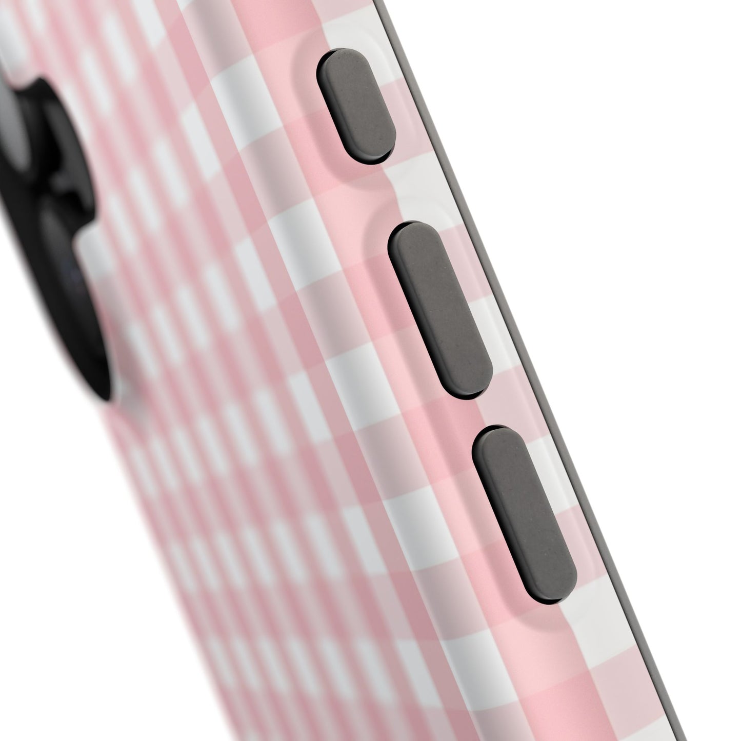 Impact-Resistant Cases -Pink Gingham