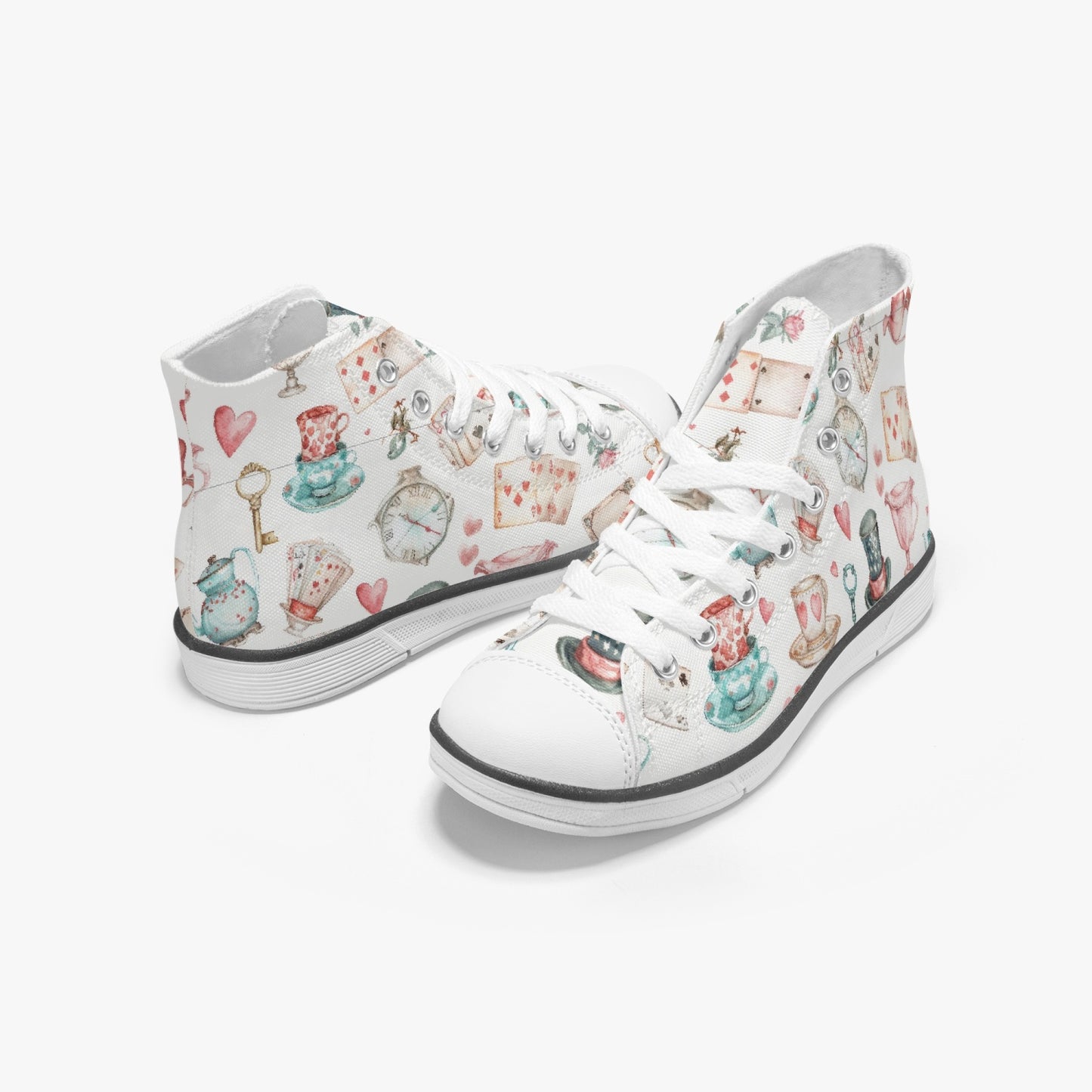 Wonderland Light Kid's High-Top Canvas Shoes