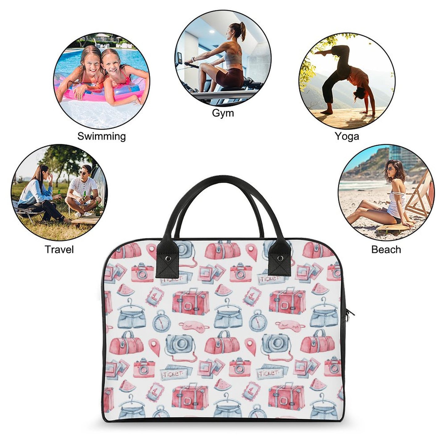 Travel Bag Love to Travel Pink Blue
FREE SHIPPING