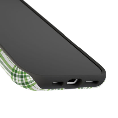 Impact-Resistant Phone Case -St. Patrick's Day Plaid