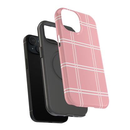 Impact-Resistant Phone Case -Girly Plaid