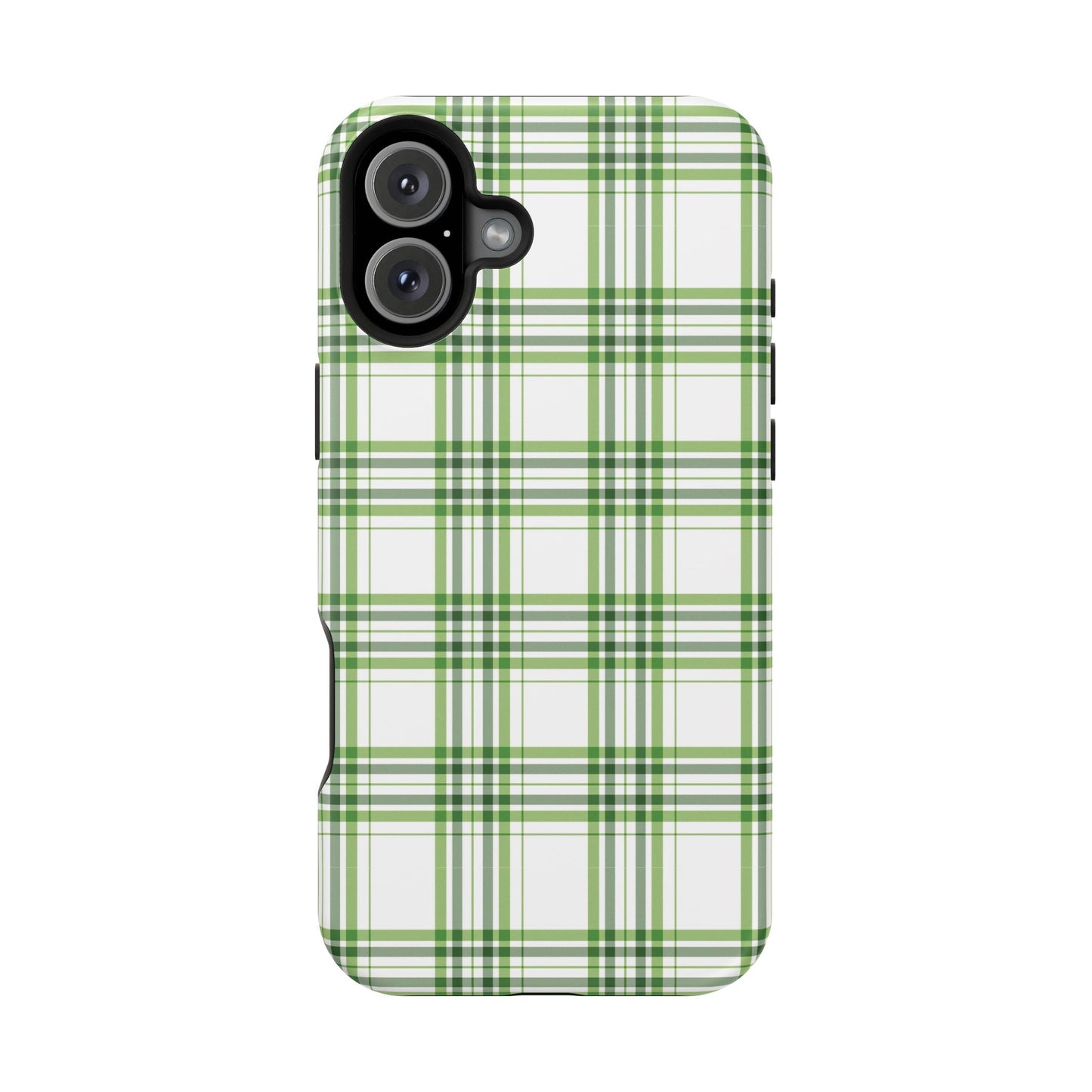 Impact-Resistant Phone Case -St. Patrick's Day Plaid