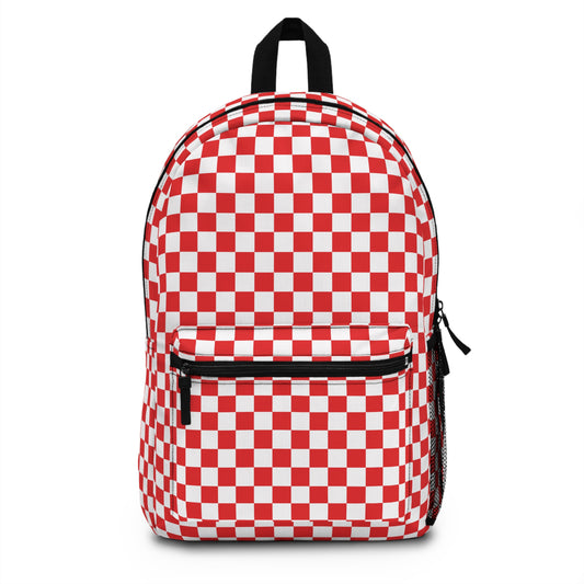 Backpack- Red Checkerboard