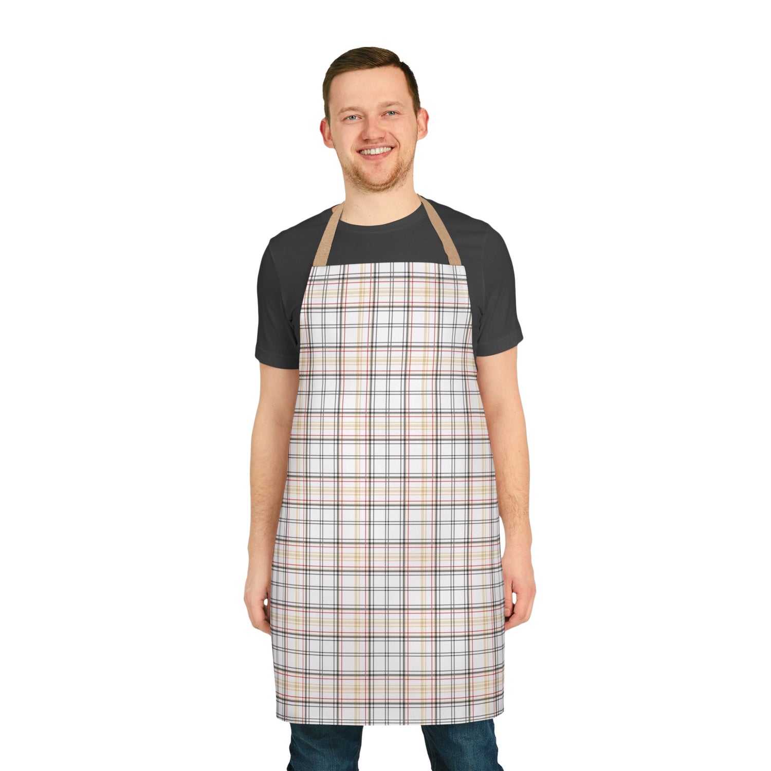 Stylish Cooking Apron with 5-Color Straps, Perfect Gift for Chefs, Grill Masters, Baking Lovers, Home Cooks
