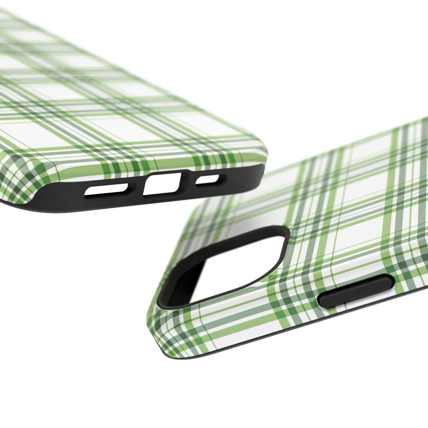 Impact-Resistant Phone Case -St. Patrick's Day Plaid