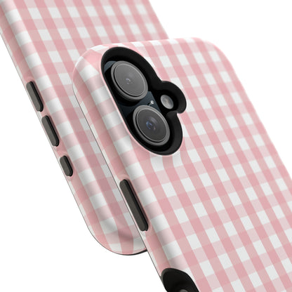 Impact-Resistant Cases -Pink Gingham