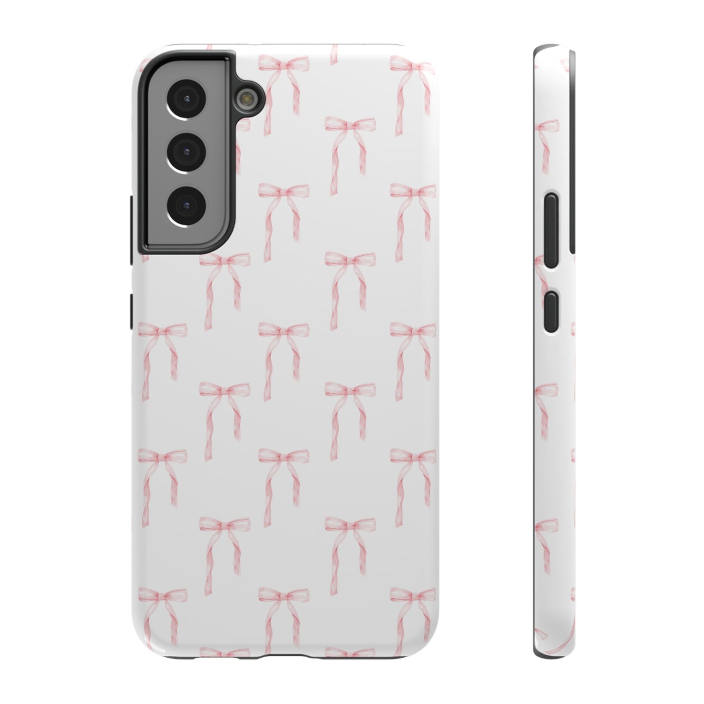 Watercolor Coquette Pink Bows Impact-Resistant Phone Case