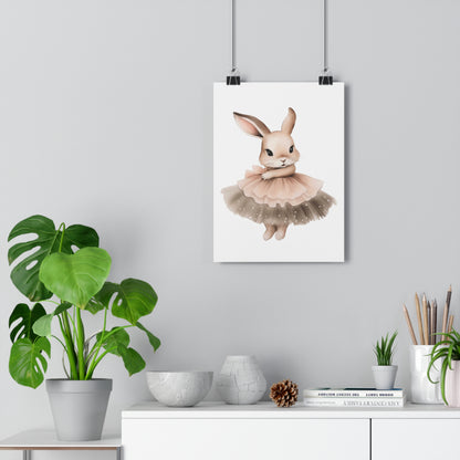 Giclée Art Print Watercolor Ballerina Bunnies 2