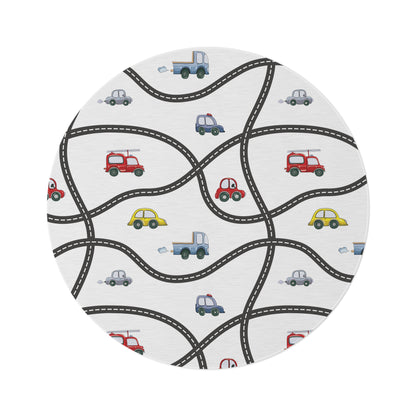 Round Rug Transportation Multi