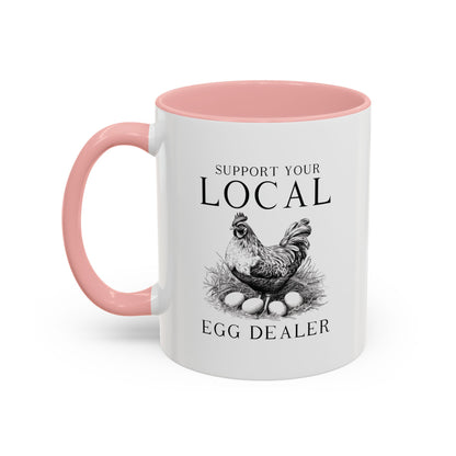 Accent Coffee Mug (11, 15oz)- Egg Dealer