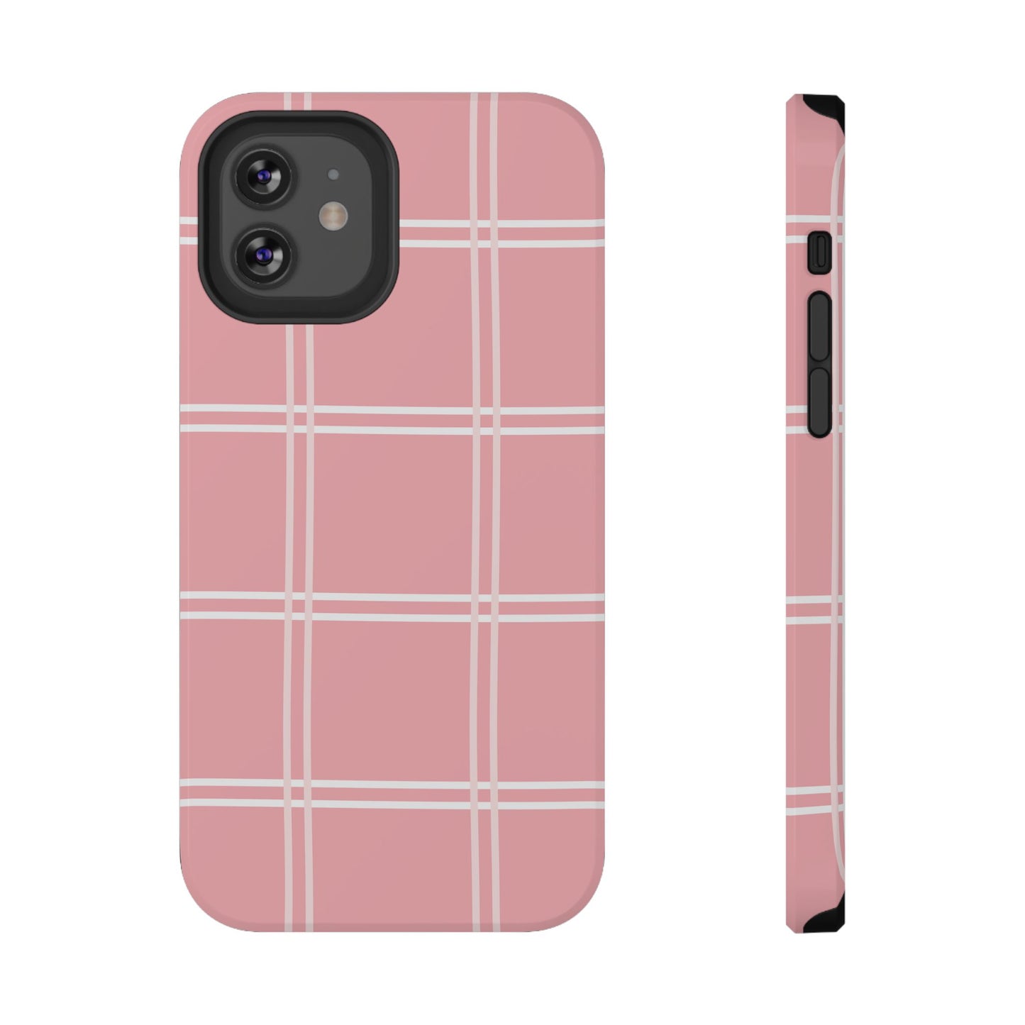 Impact-Resistant Phone Case -Girly Plaid