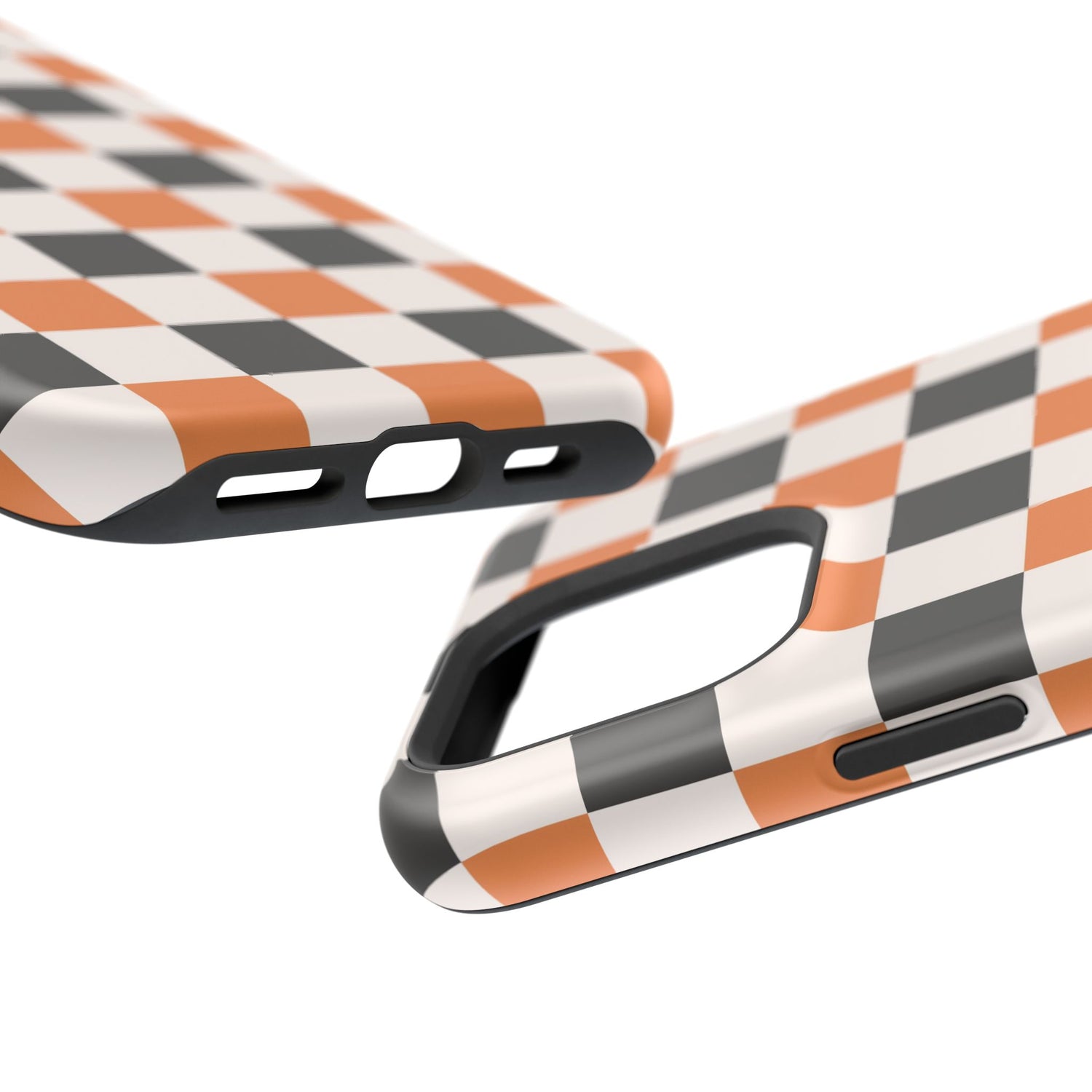 Trendy Halloween Checkerboard Phone Case | Impact-Resistant, iPhone, Samsung