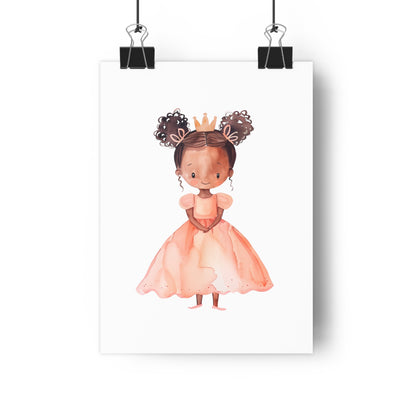 Giclée Art Print Watercolor Pink Princess 1