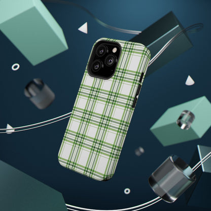 Impact-Resistant Phone Case -St. Patrick's Day Plaid