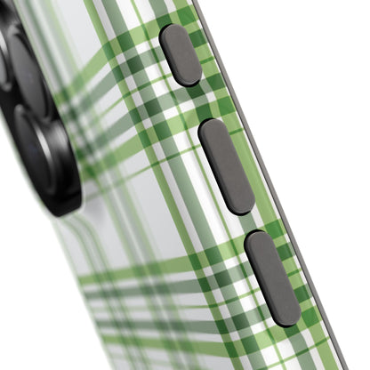 Impact-Resistant Phone Case -St. Patrick's Day Plaid