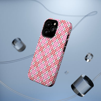 Impact-Resistant Phone Case - Valentine Plaid