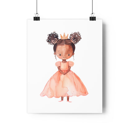 Giclée Art Print Watercolor Pink Princess 1