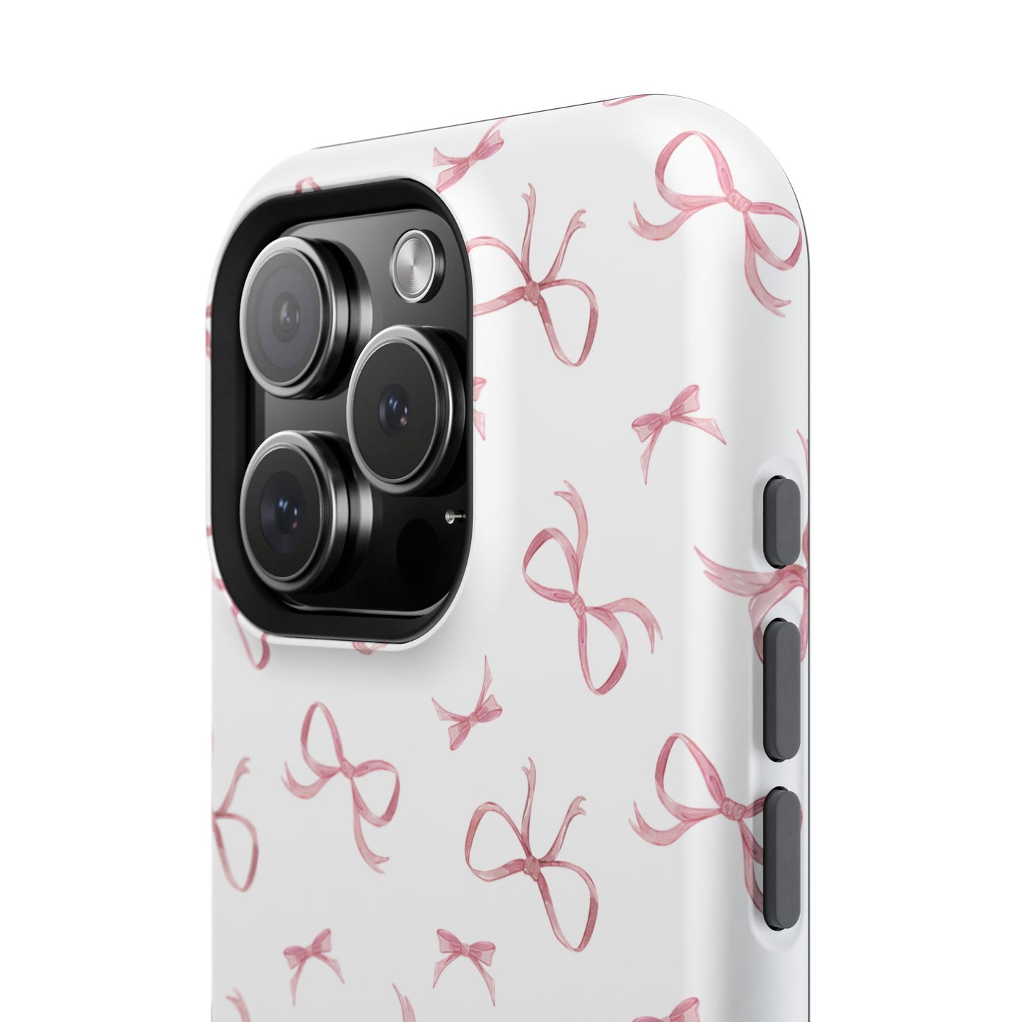 Impact-Resistant Phone Case - Coquette Bows Pink