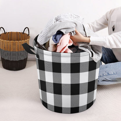 Collapsible Laundry Hamper- Farmhouse Buffalo Plaid