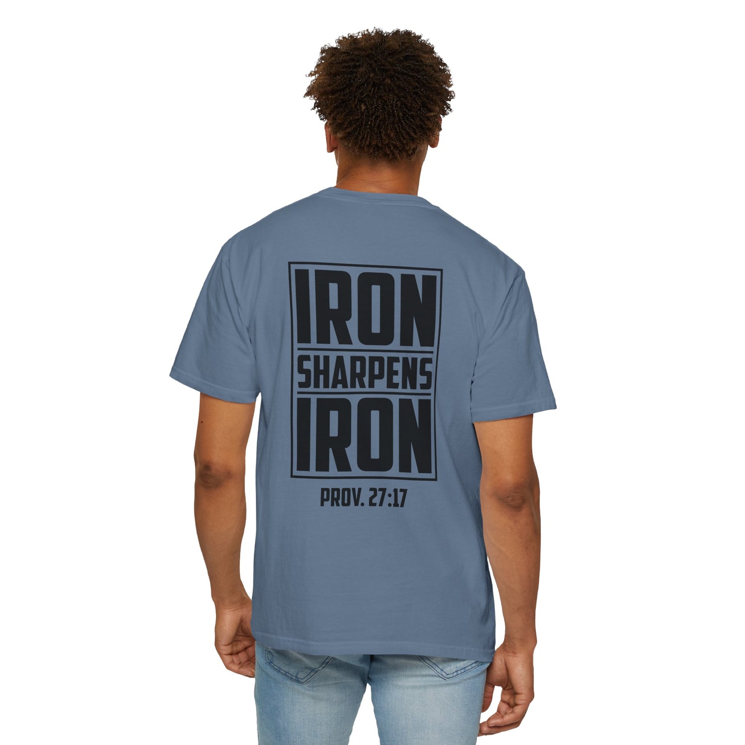 Inspirational Unisex T-Shirt, Motivational Tee for Everyday Wear, Iron Sharpens Iron, Christian Gift, Casual Fashion