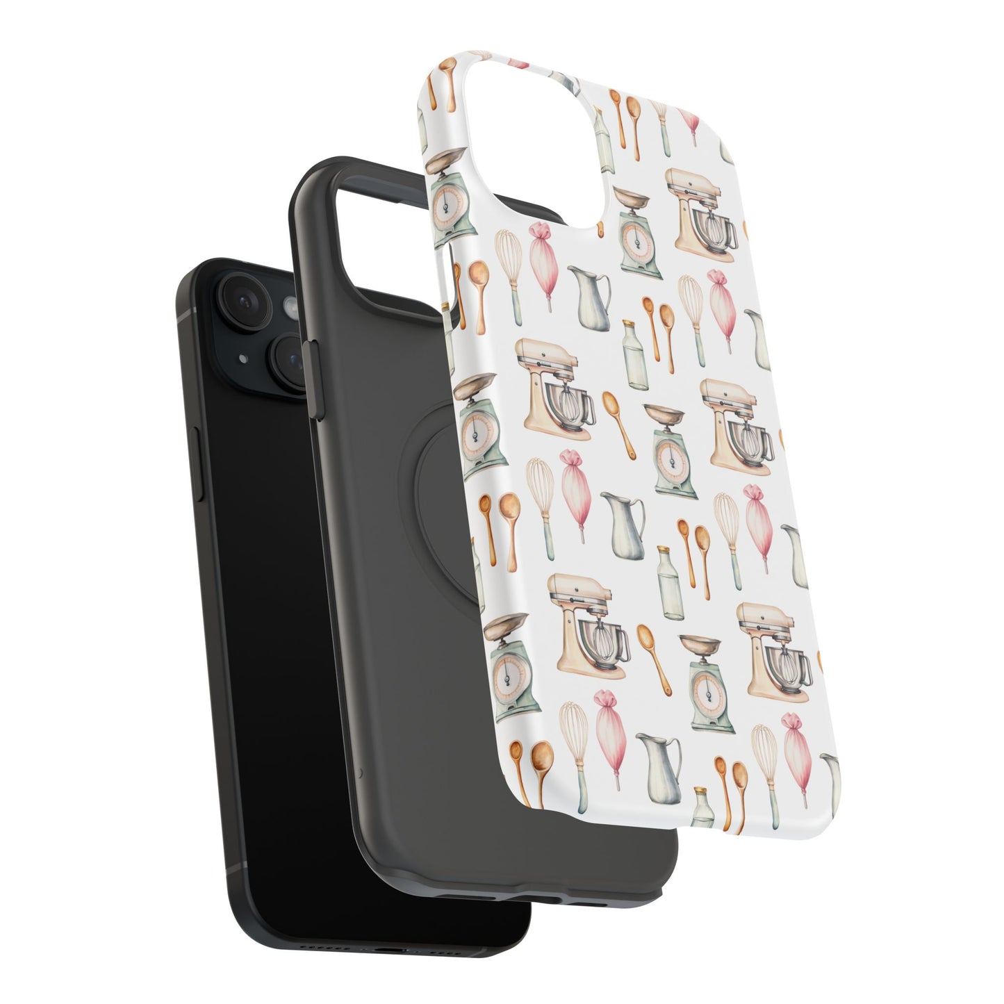 Impact-Resistant Phone Case- Watercolor Baker