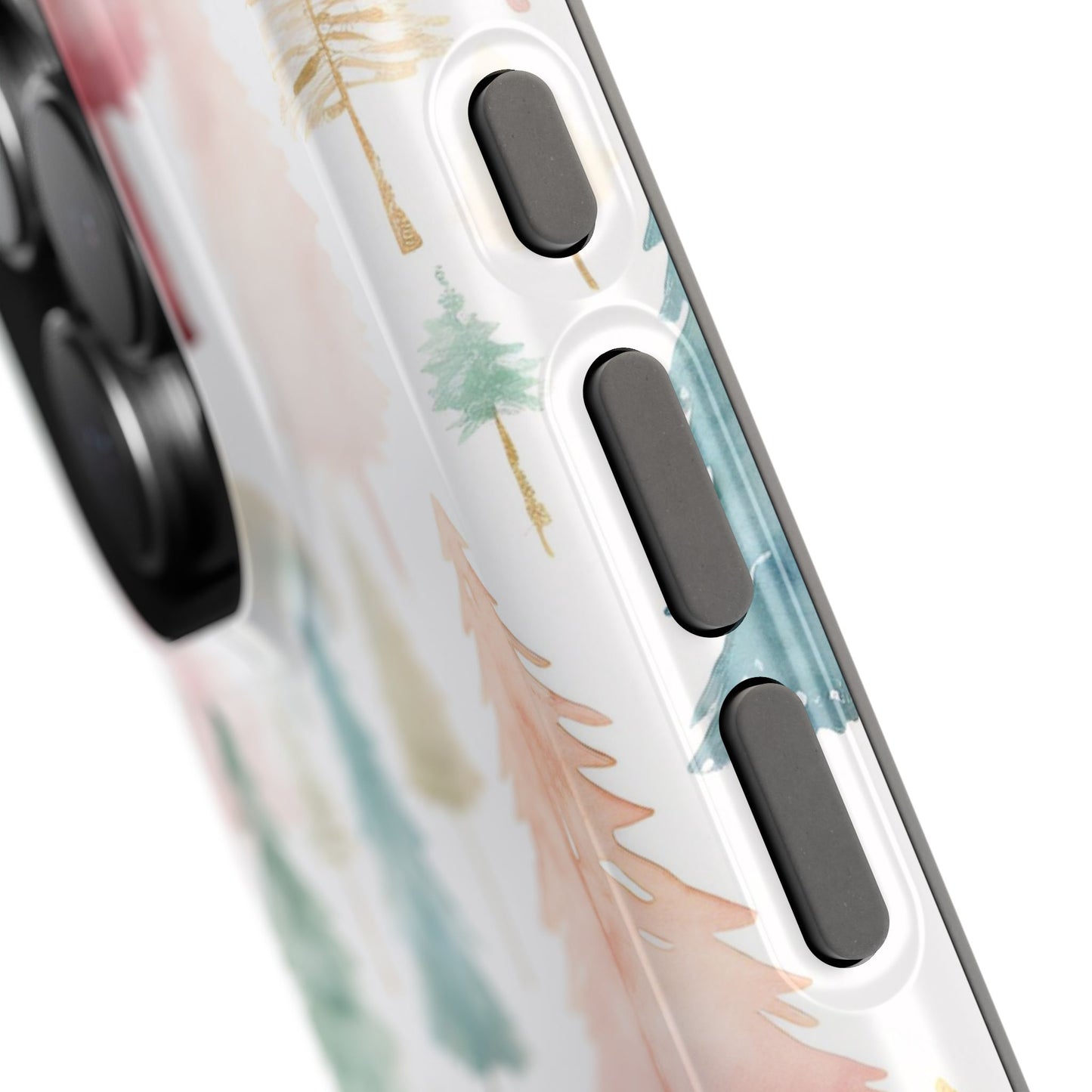 Watercolor Christmas Trees Impact-Resistant Phone Case