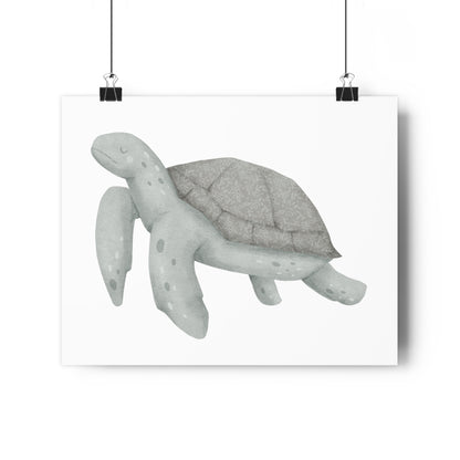 Giclée Art Print Watercolor Memories of Dreams Blue Turtle