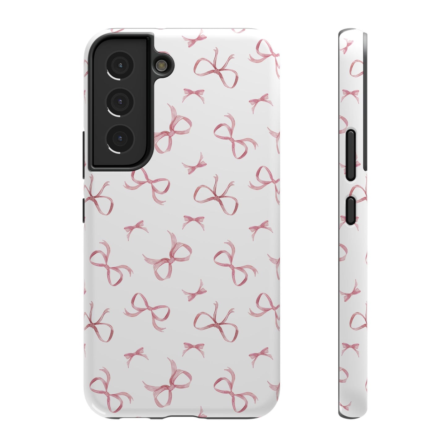 Impact-Resistant Phone Case - Coquette Bows Pink