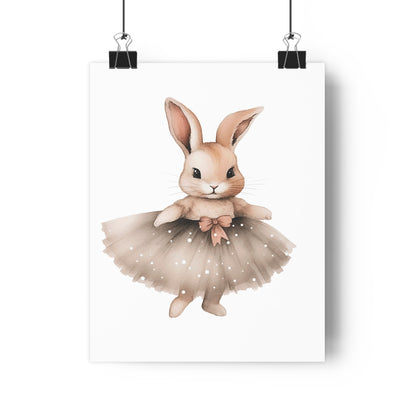 Giclée Art Print Watercolor Ballerina Bunnies