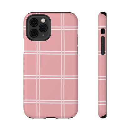 Impact-Resistant Phone Case -Girly Plaid