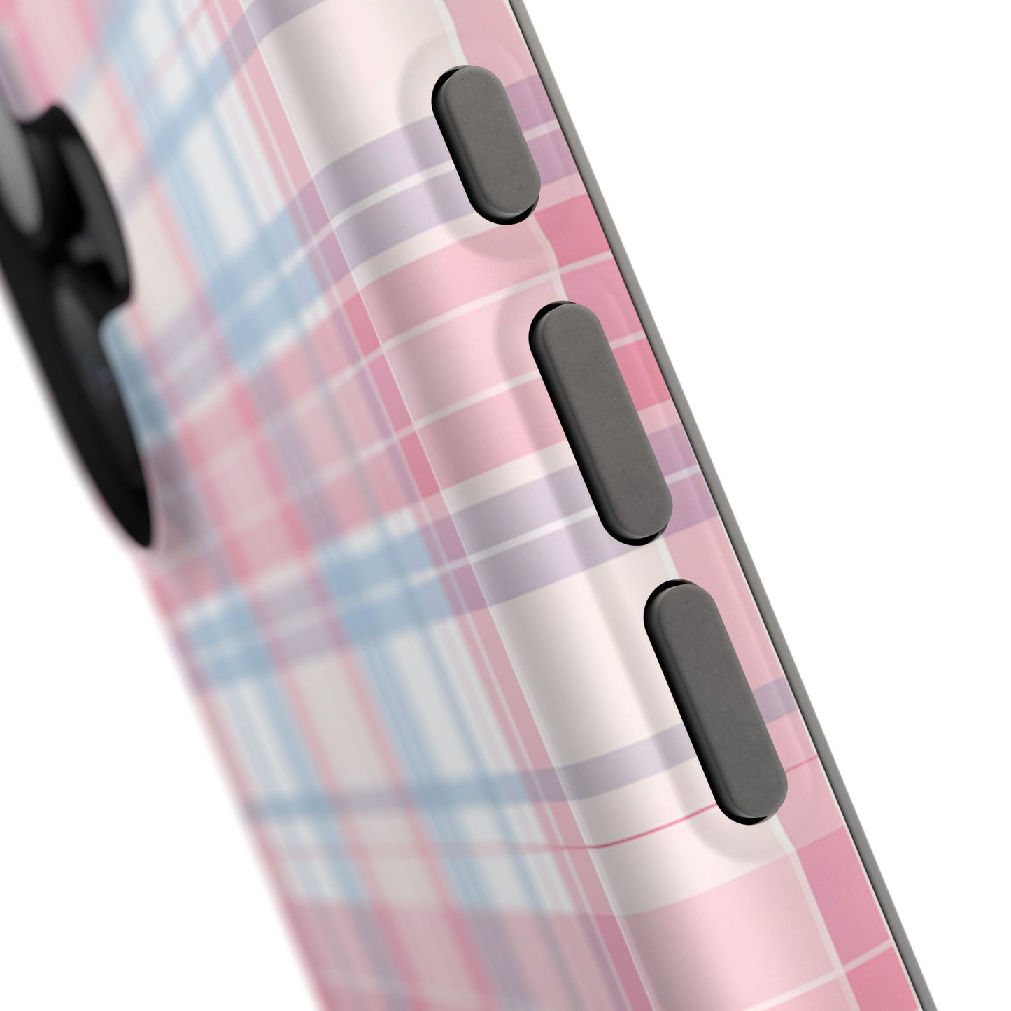 Impact-Resistant Cases-Spring Plaid Pink Blue