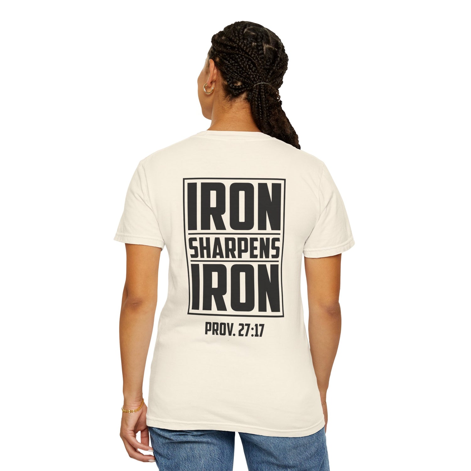 Inspirational Unisex T-Shirt, Motivational Tee for Everyday Wear, Iron Sharpens Iron, Christian Gift, Casual Fashion