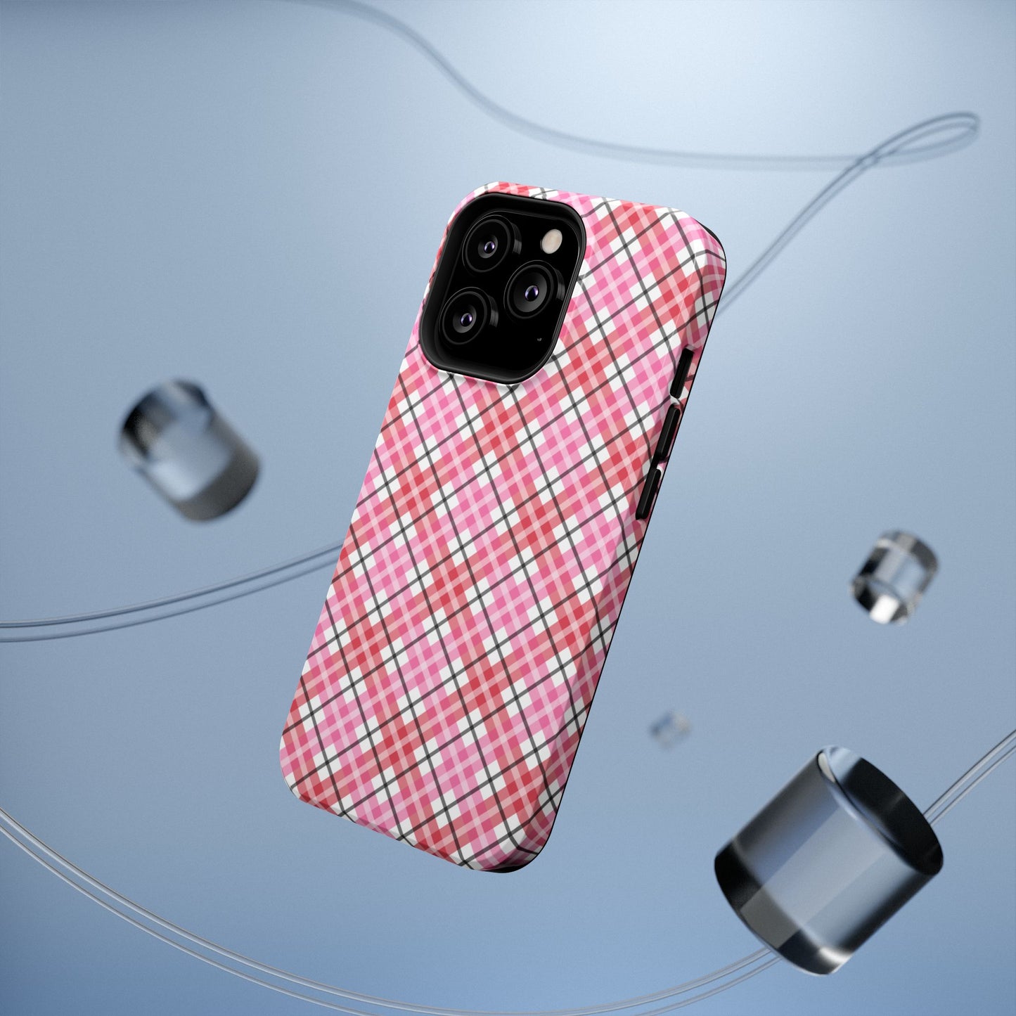 Impact-Resistant Phone Case - Valentine Plaid