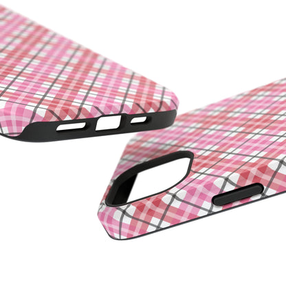 Impact-Resistant Phone Case - Valentine Plaid