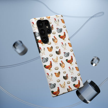 Impact-Resistant Phone Case - Chicken Love