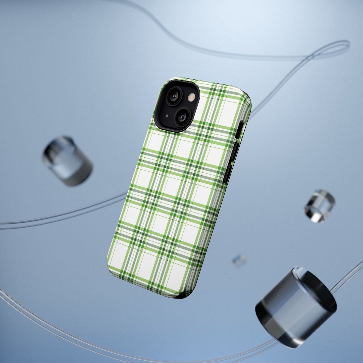 Impact-Resistant Phone Case -St. Patrick's Day Plaid