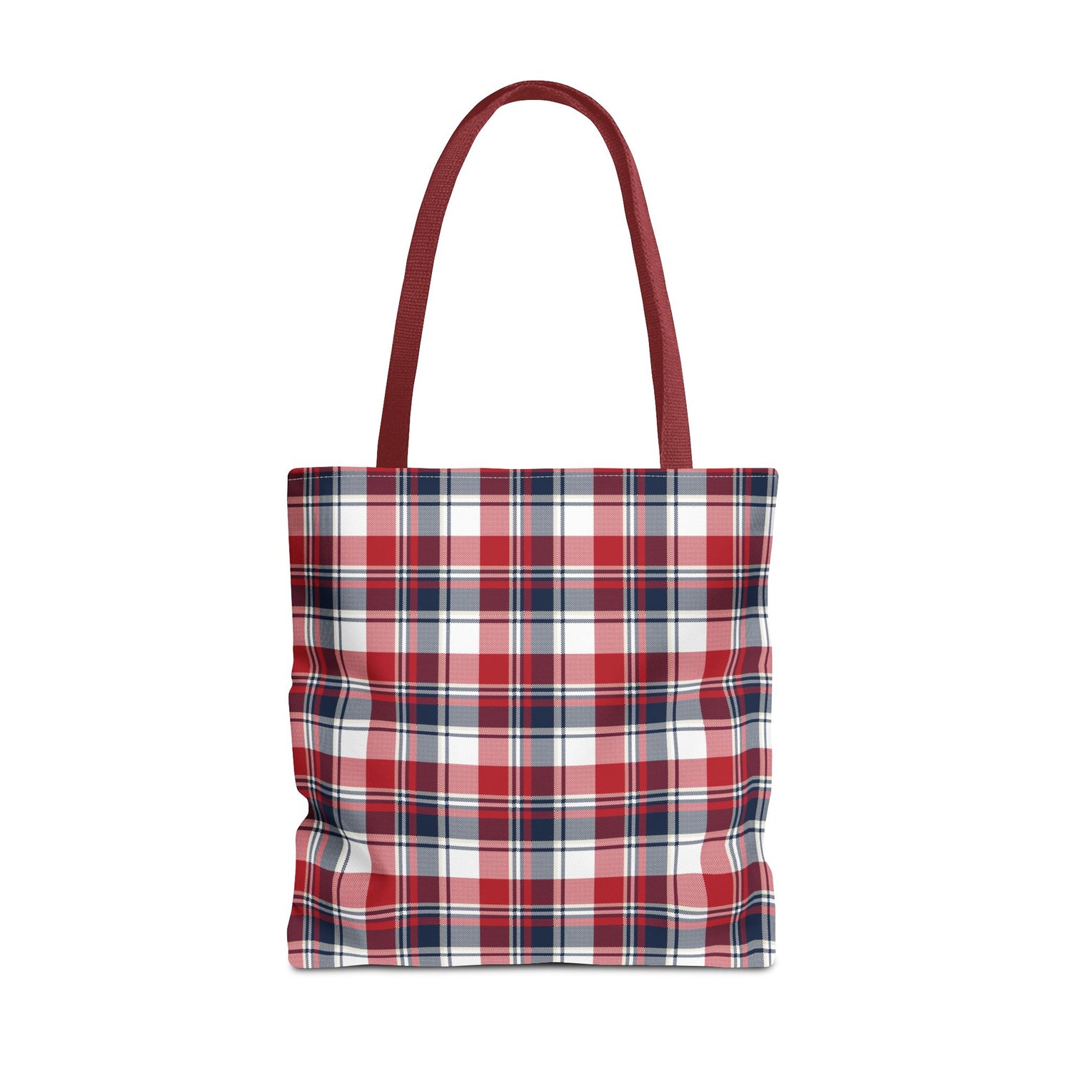 4th of July Plaid Tote Bag