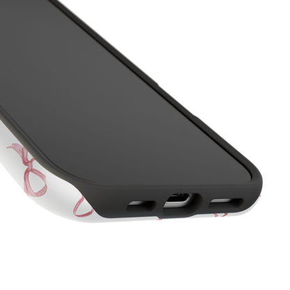 Impact-Resistant Phone Case - Coquette Bows Pink